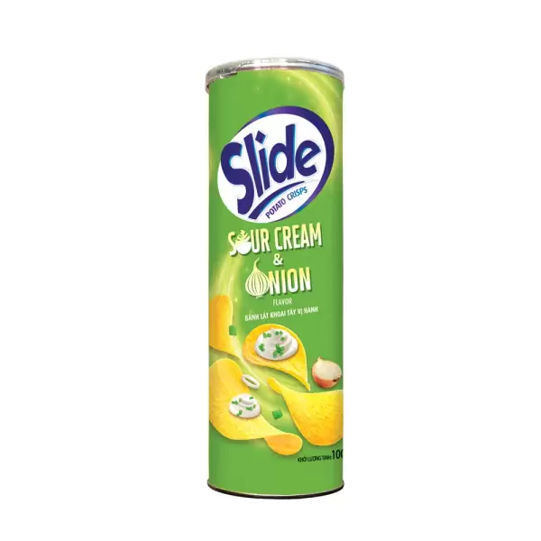Khoai tây chiên Slide vị kem chua hành 100g