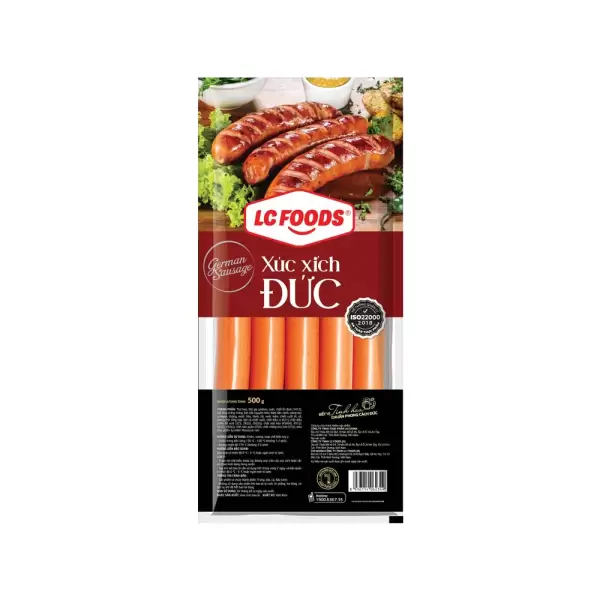 Xúc xích Đức LC Foods, bịch 10 cây, 500g