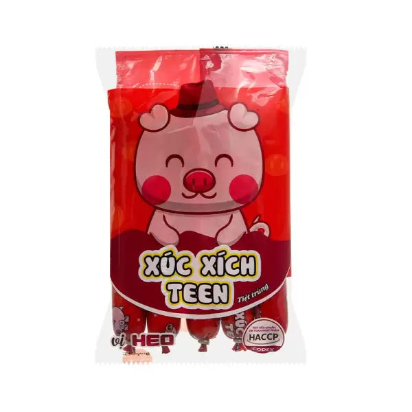 Xúc xích tiệt trùng Teen túi 4 gói 175g